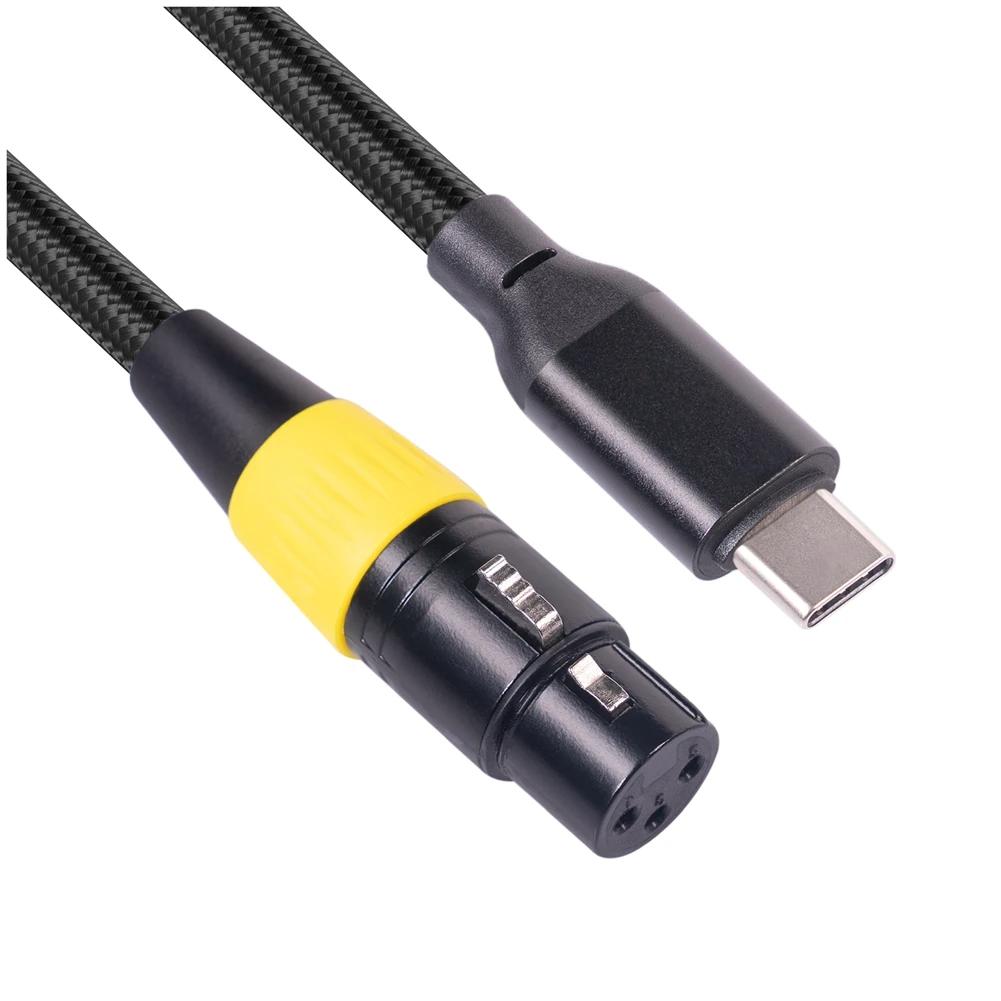 USB C-XLR  ̺, Ÿ C -3  XLR  ũ ̺ Ŀ, ǻ   ̺, 3 